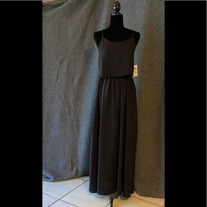 Maison Jules Sheer Long Black Dress Size M